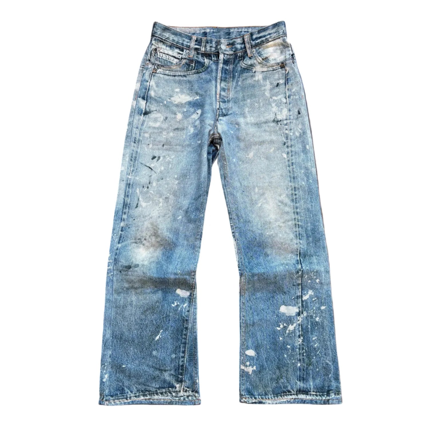 Streetwear Printed Bootcut Denim Baggy Jeans