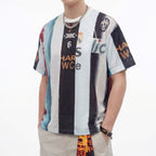 Classic Team Patchwork Print Mesh Jersey
