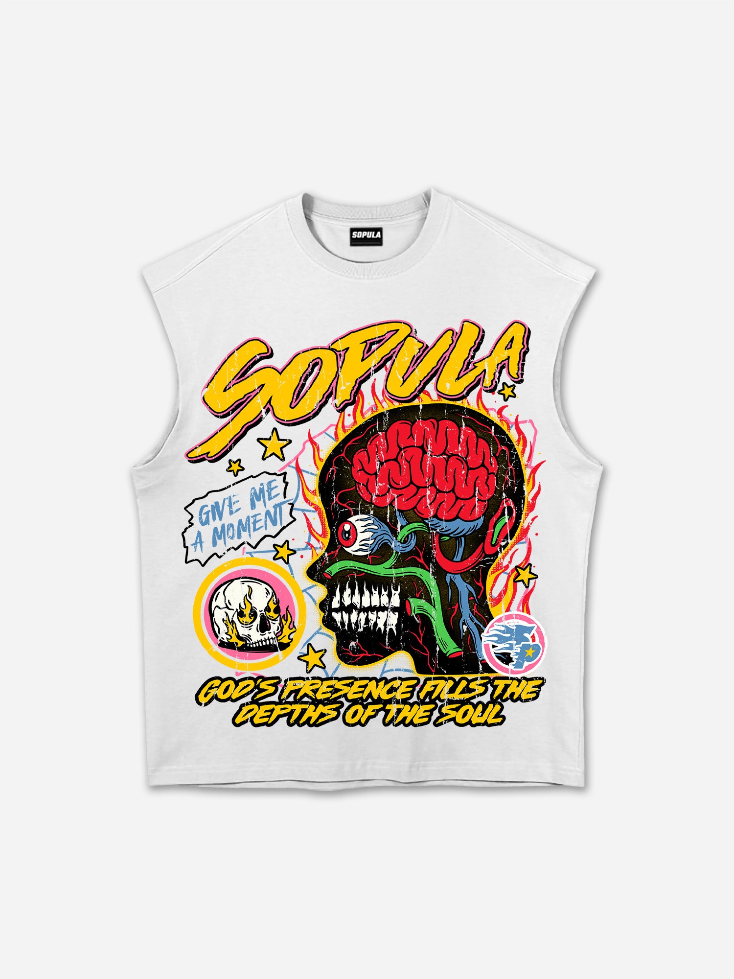Men's Sopula-burning Soul Graphic Tank Top