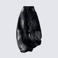 Streetwear Lightning Camo Washed Blade Baggy Jeans
