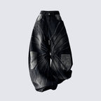 Streetwear Lightning Camo Washed Blade Baggy Jeans