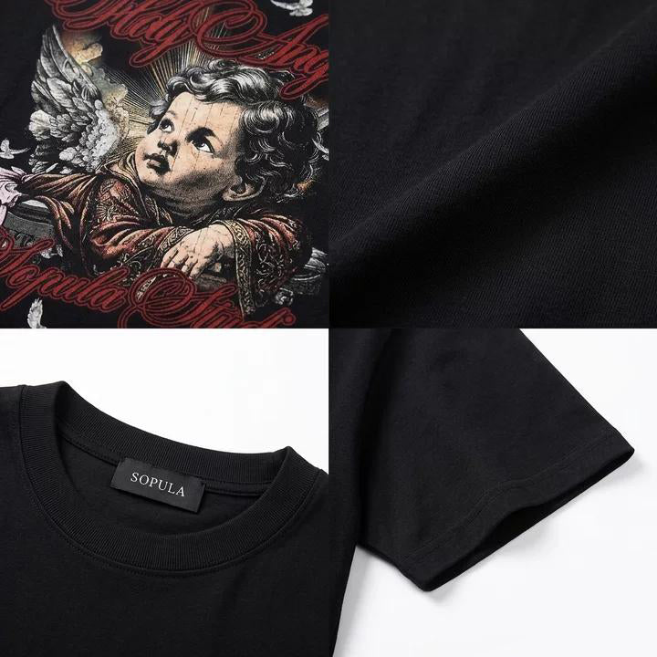 Sopula Holy Angel Graphic Cotton T-shirt