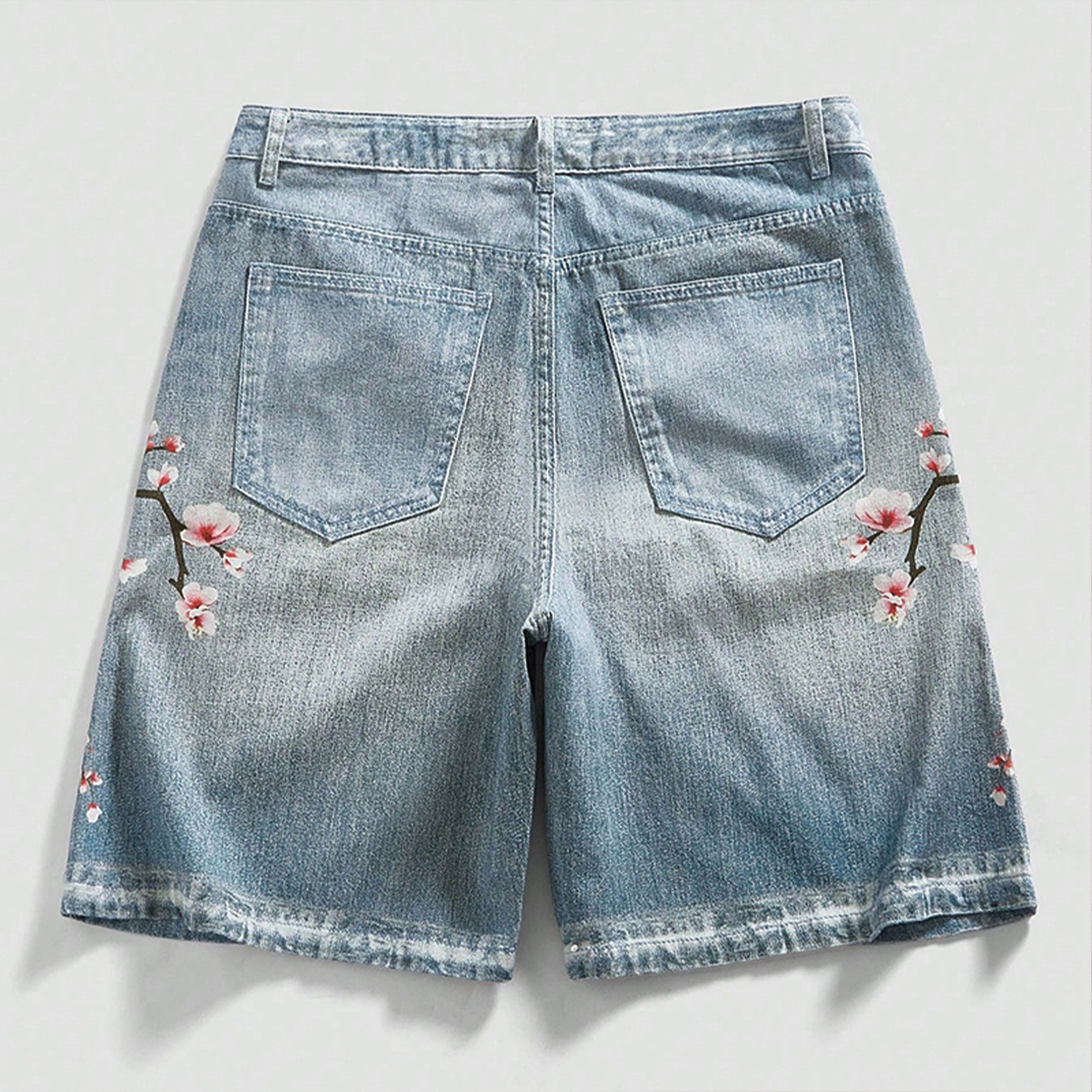 Streetwear Japanese Floral Shorts Jorts