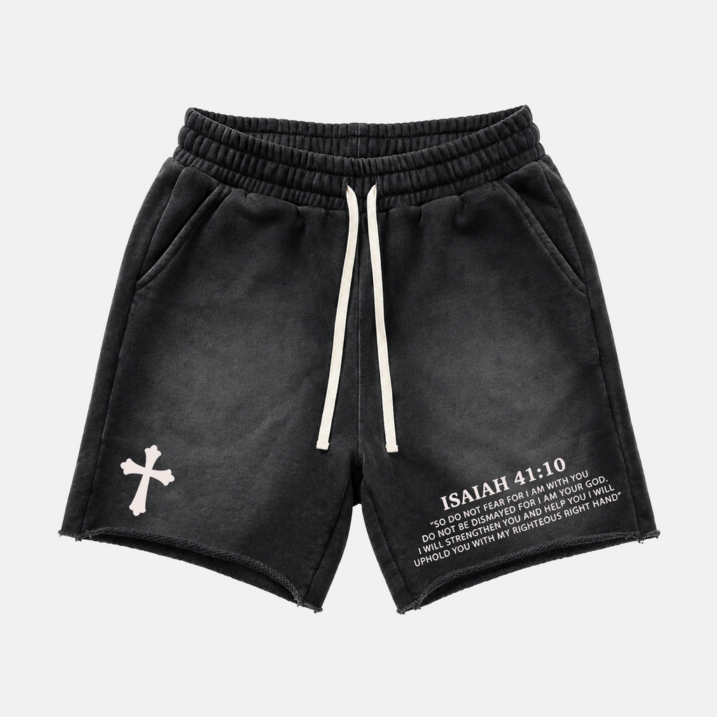 Fearless 41：10 Print Janky Acid Washed Shorts