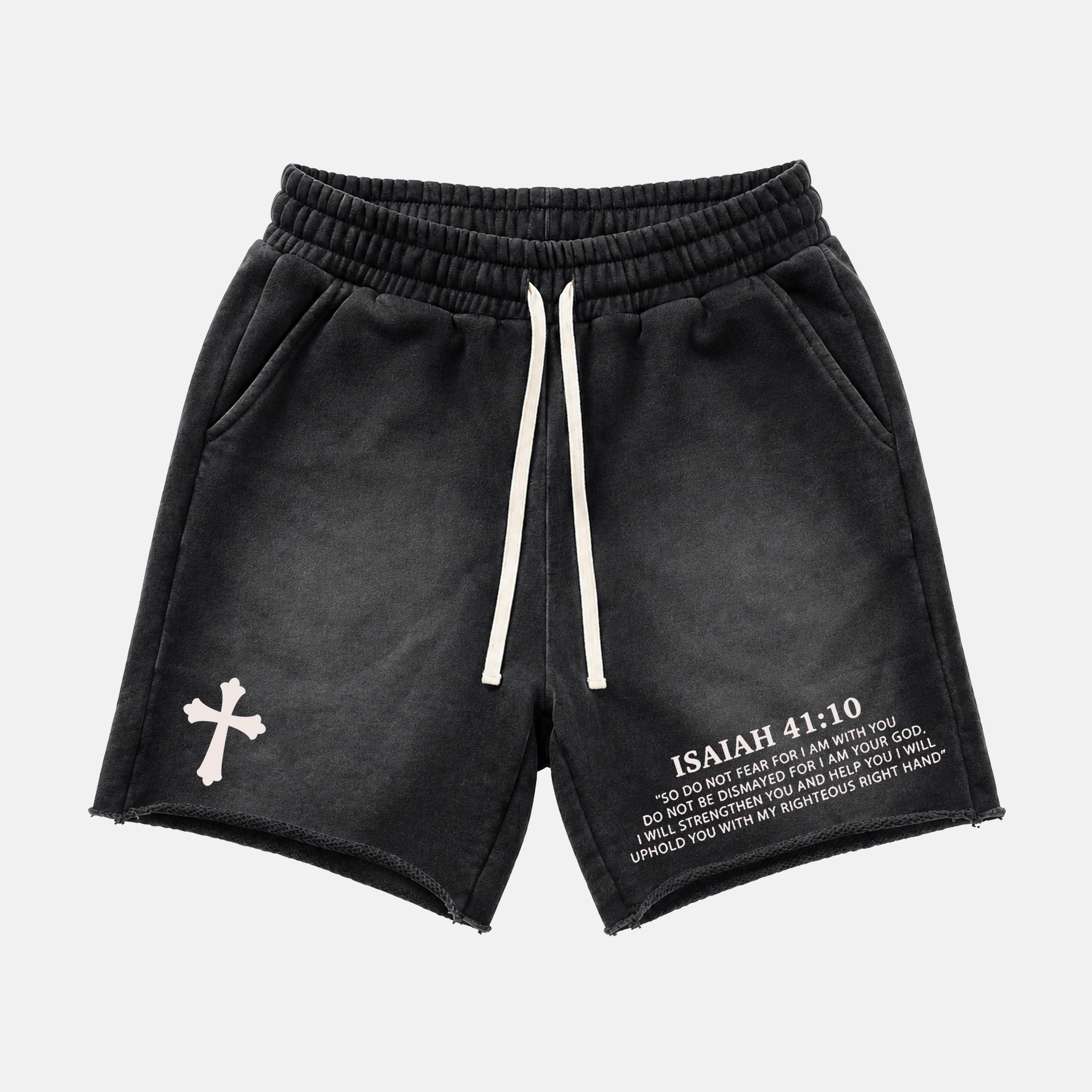 Fearless 41：10 Print Janky Acid Washed Shorts