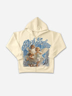 Dark Joshua Angel Graphic Zip-up Hoodie