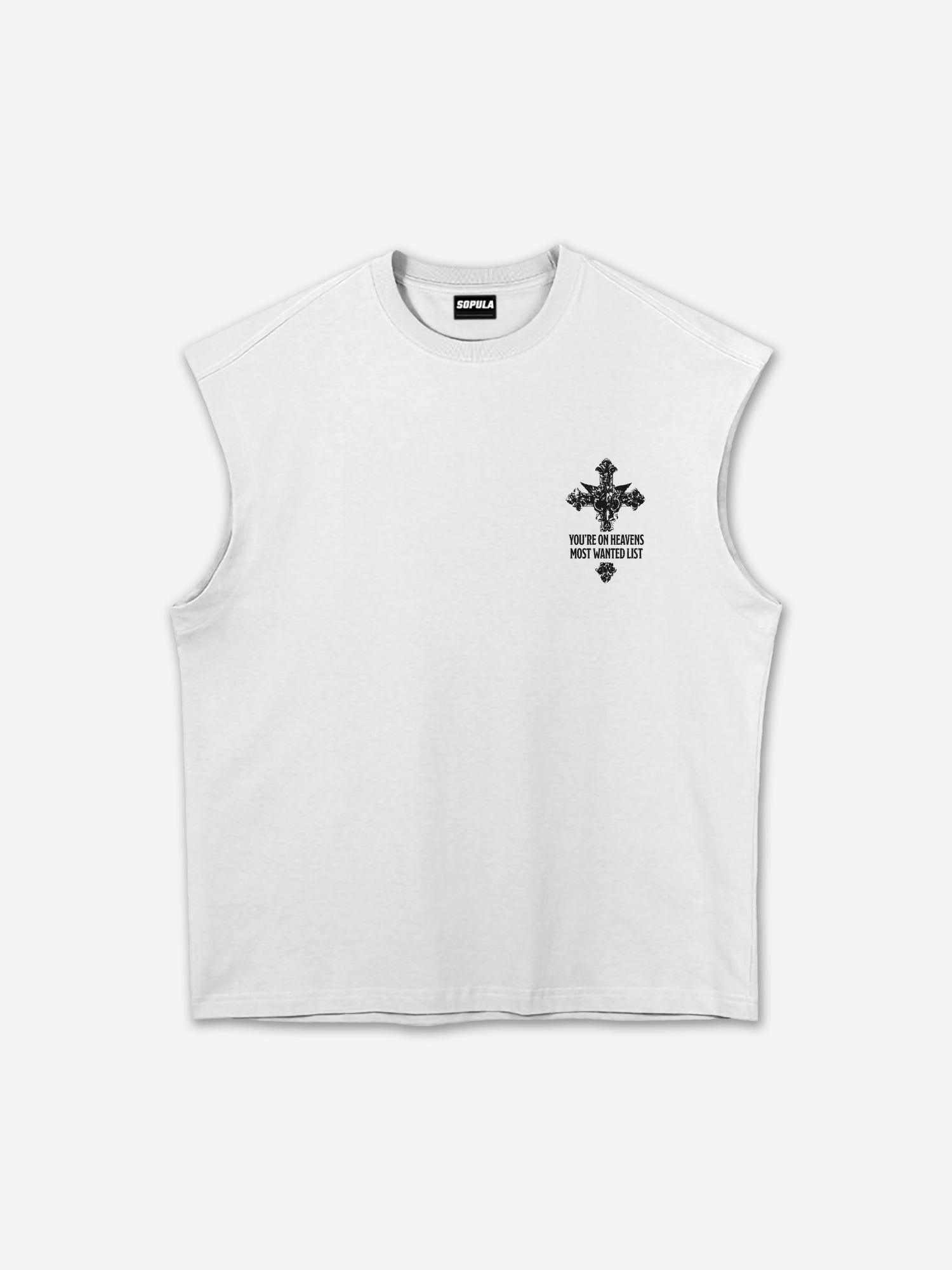 Trinity Service Vintage Cross Graphic Tank Top