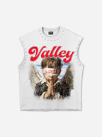Valley Prayer Angel Vintage Graphic Tank Top