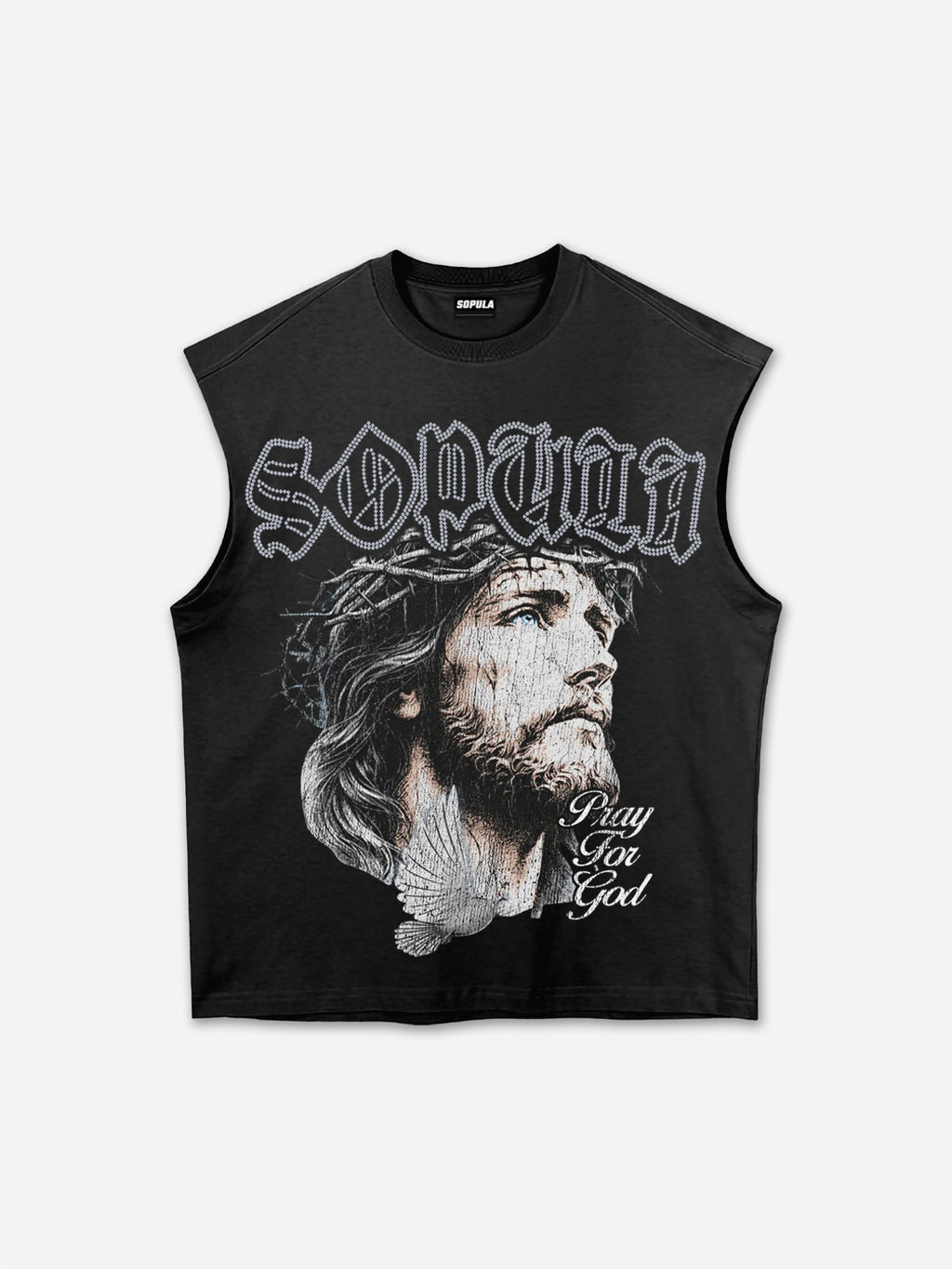 Sopula Jesus Prayer Graphic Tank Top