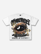 Affliction Black 8 Cross Eyes Vintage Graphic Cotton T-shirt