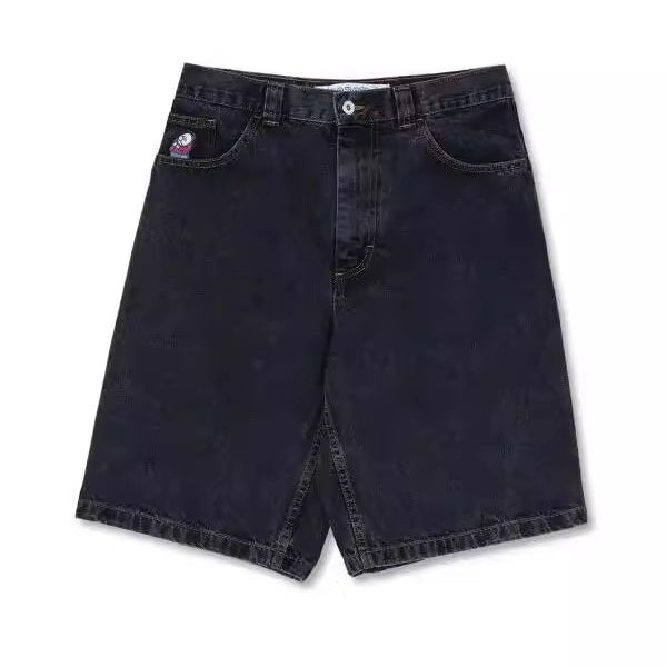 Men's Fashion Boy Cartoon Embroidered Denim Shorts