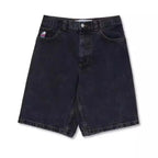 Men's Fashion Boy Cartoon Embroidered Denim Shorts