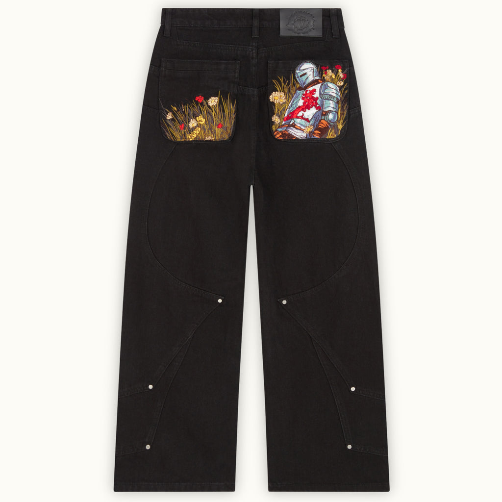 Men's Retro Fallen Knight Baggy Jeans