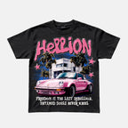 West Coast Little Devil Street  Sports Car Vintage Graphic Cotton T-shirt