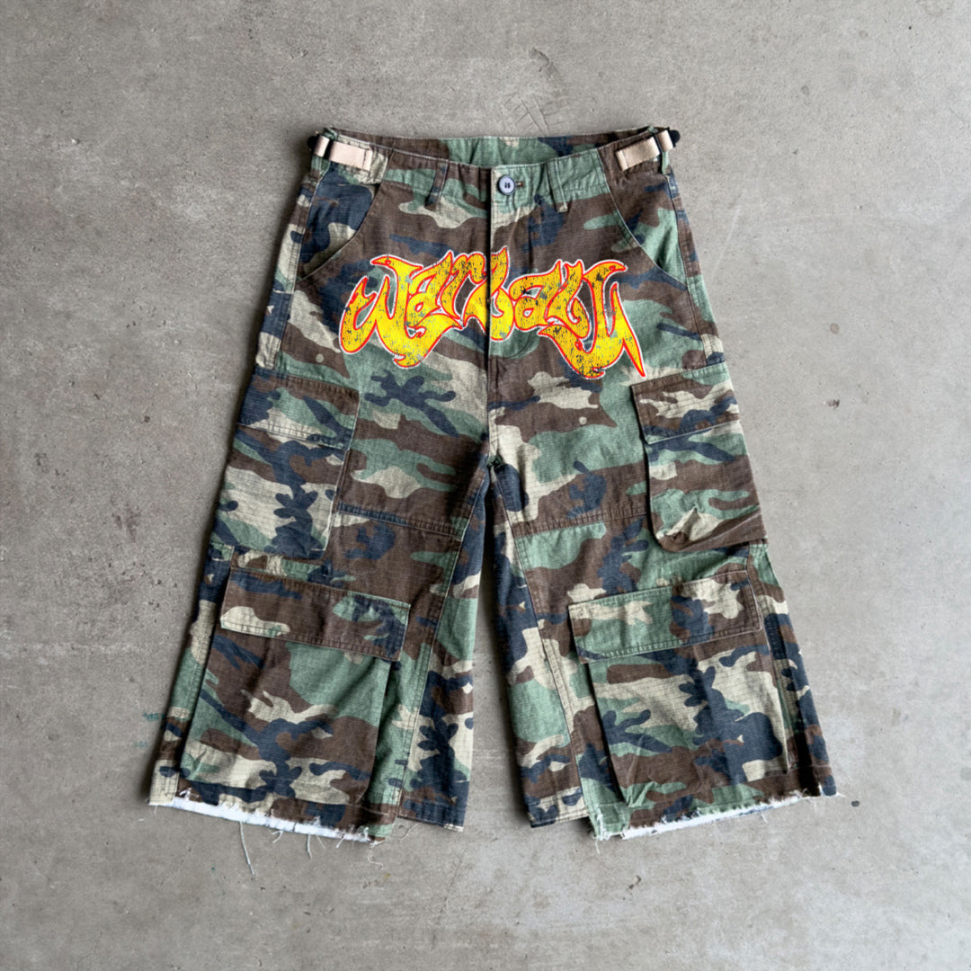 Men's Camouflage Workwear Hip-hop Jorts