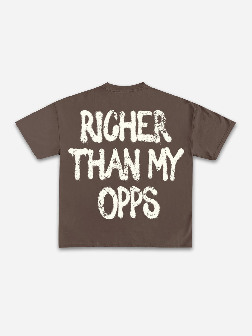 Richer Than My Opps Vintage Abstract Man Graphic Cotton T-shirt