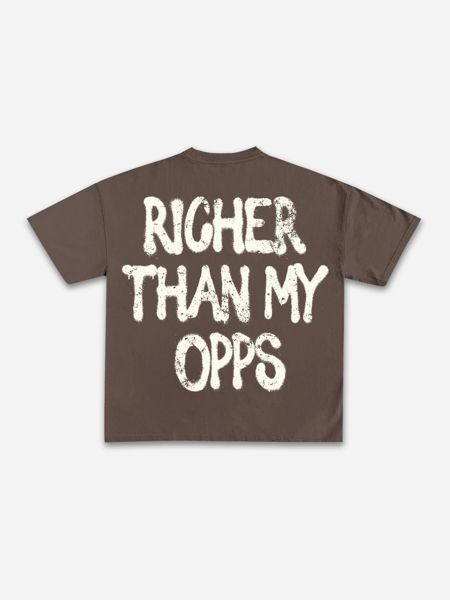 Richer Than My Opps Vintage Abstract Man Graphic Cotton T-shirt