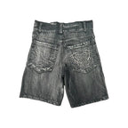 Retro Y2k Gothic Spider Embroidered Denim Shorts