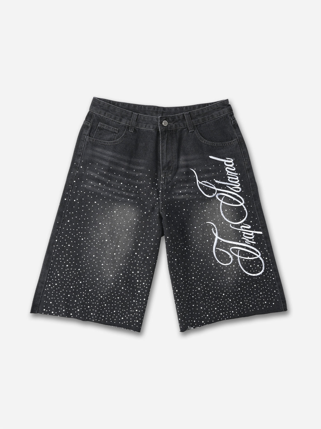 Vintage Washed High Street Distressed Denim Shorts