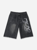 Vintage Washed High Street Distressed Denim Shorts