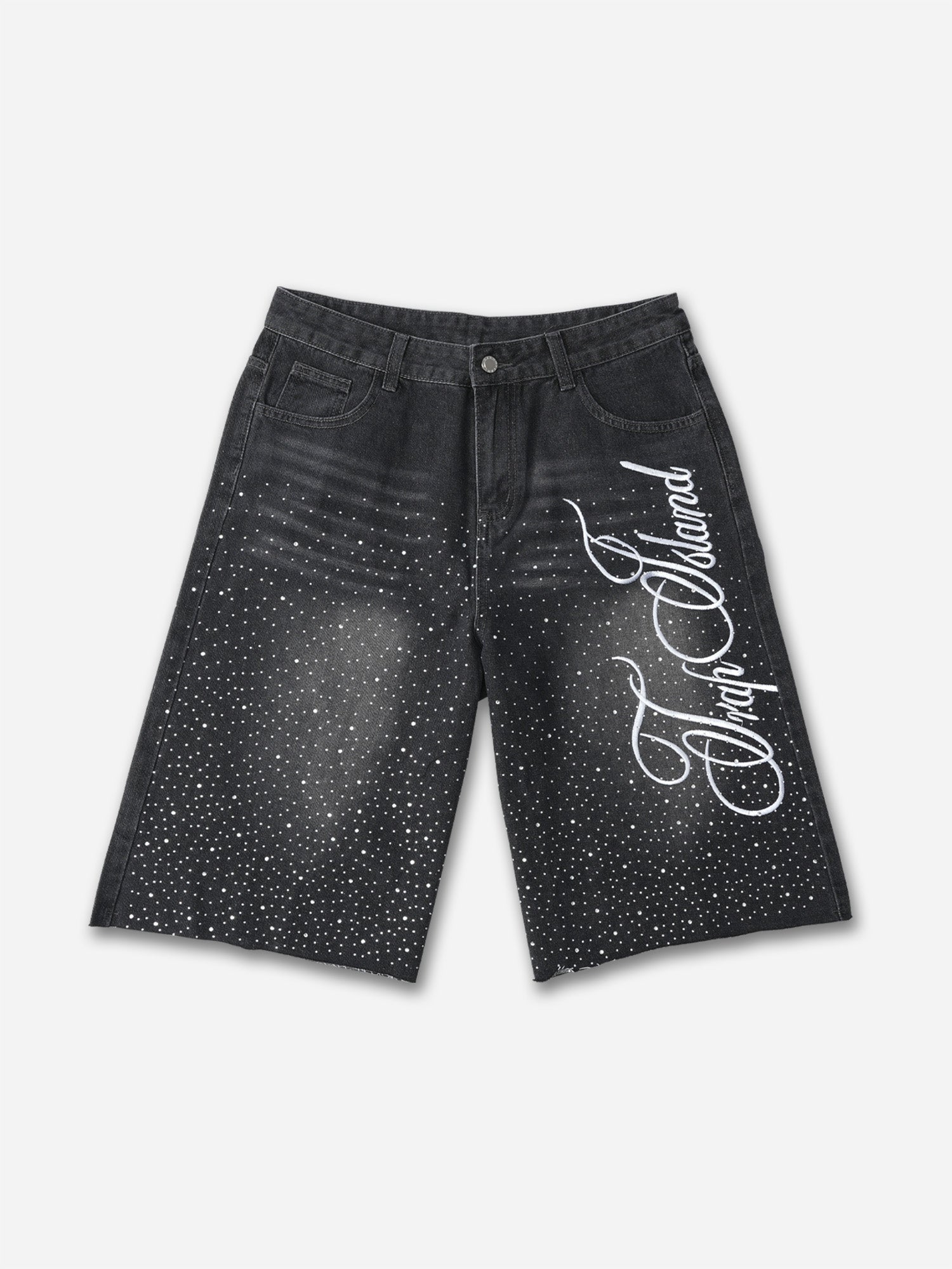 Vintage Washed High Street Distressed Denim Shorts