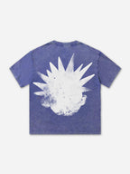 Street The Brain Explodes Short Sleeve Acid Washed T-shirt