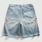 Streetwear Japanese Floral Shorts Jorts