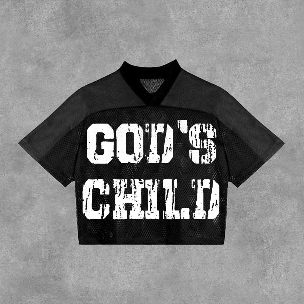 Vingate God's Child Women Of God Blokecore V-neck Mesh Jersey