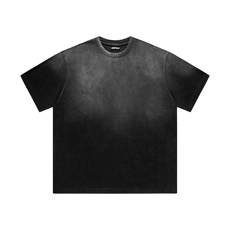 Faded Wash With Gradient Effect Heavyweight Loose-fit T-shirt
