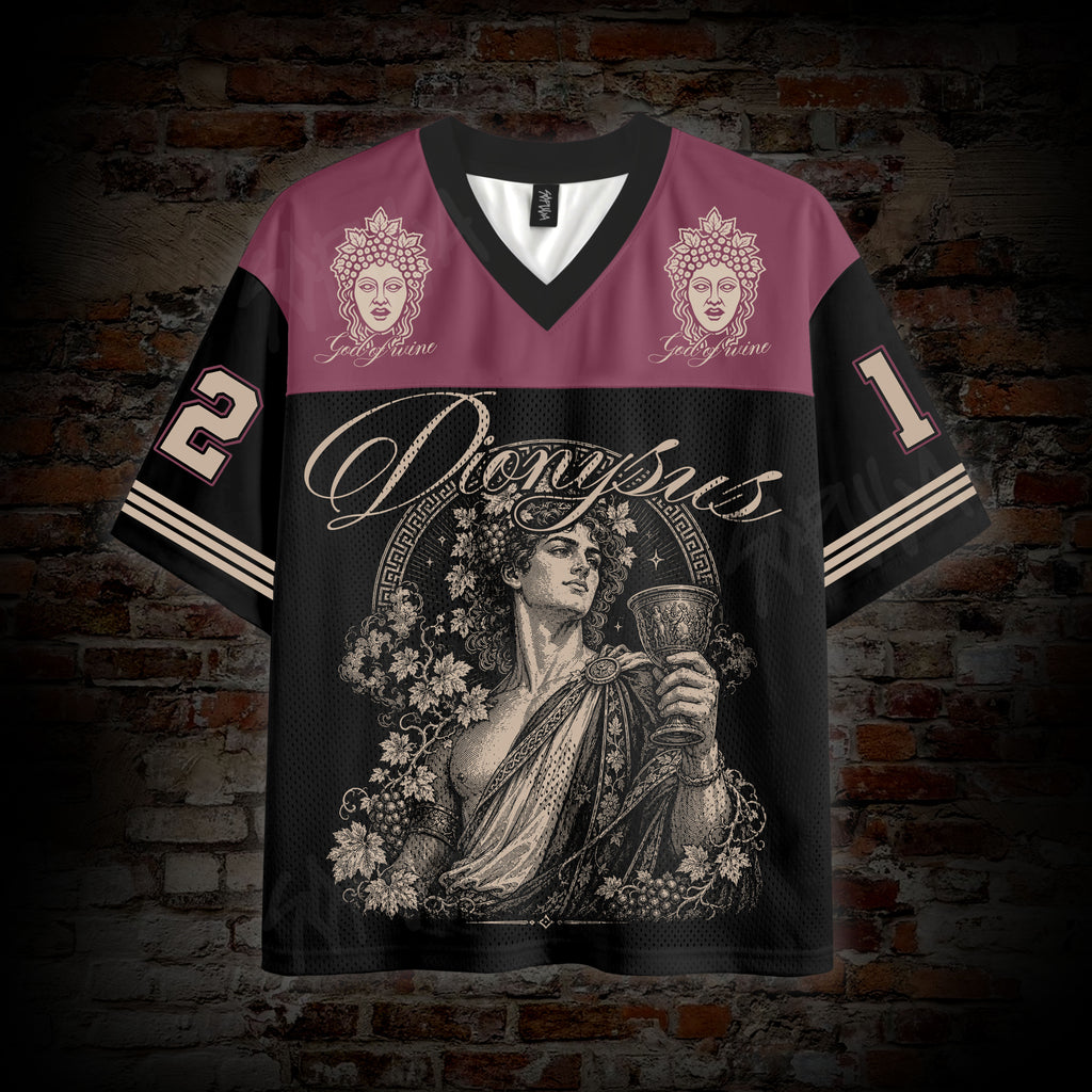 God Of Wine Greek Mythology Graphic Mesh Jersey T-shirt