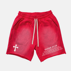 Fearless 41：10 Print Janky Acid Washed Shorts