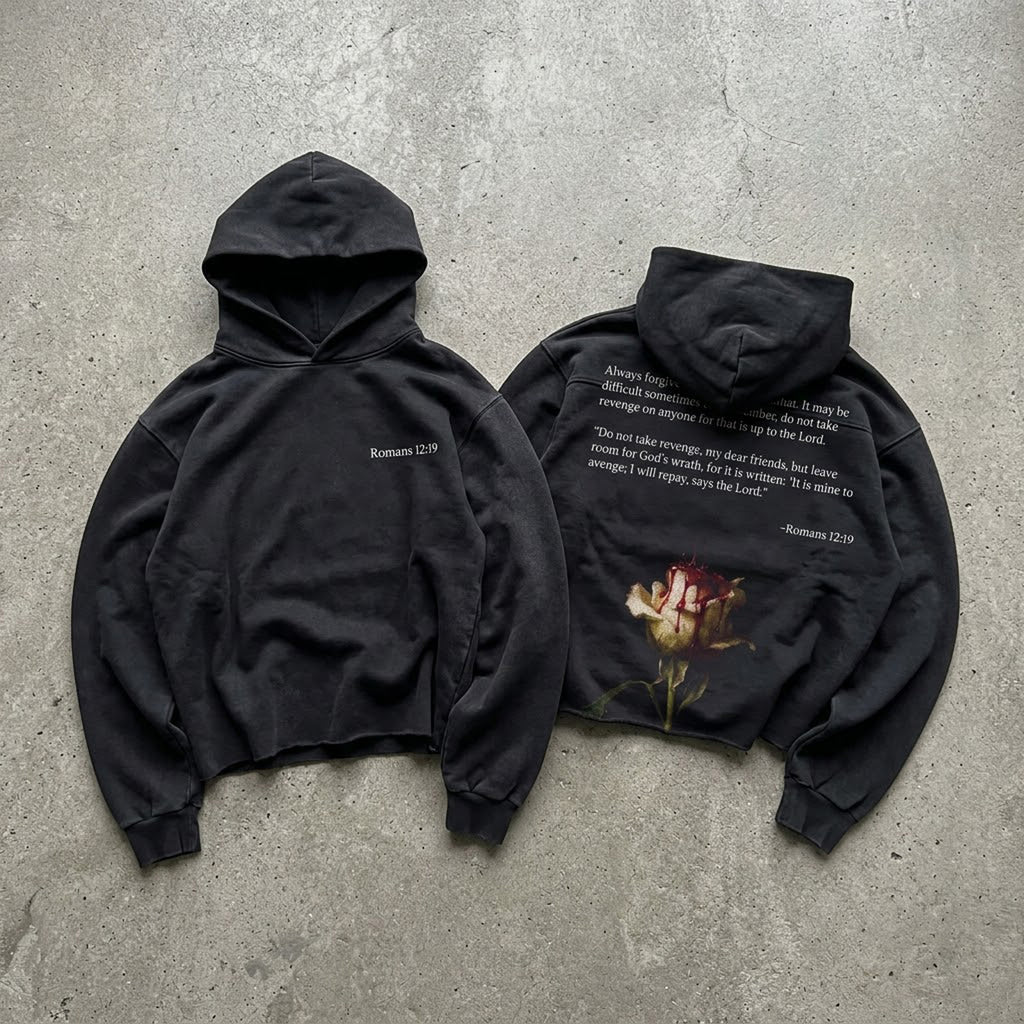 Romans 12：19 Casual Street Hoodie