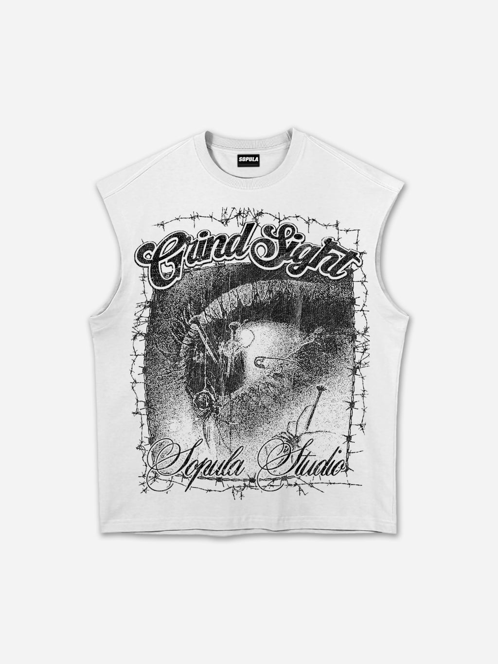 Grind Sight Retro Eye Graphic Tank Top