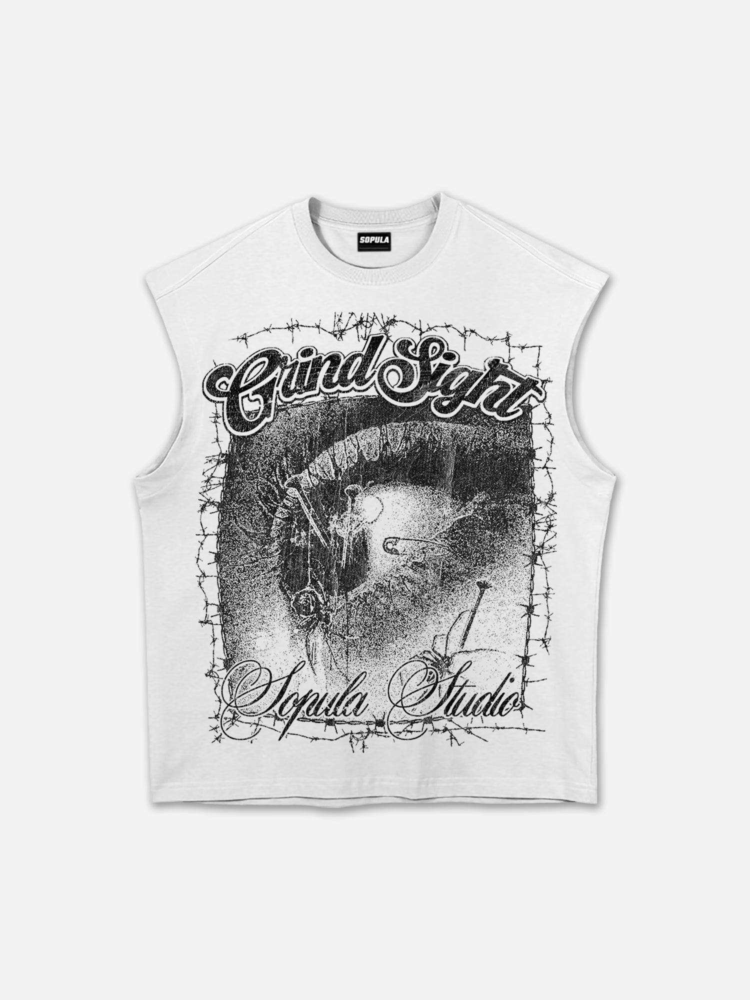 Grind Sight Retro Eye Graphic Tank Top