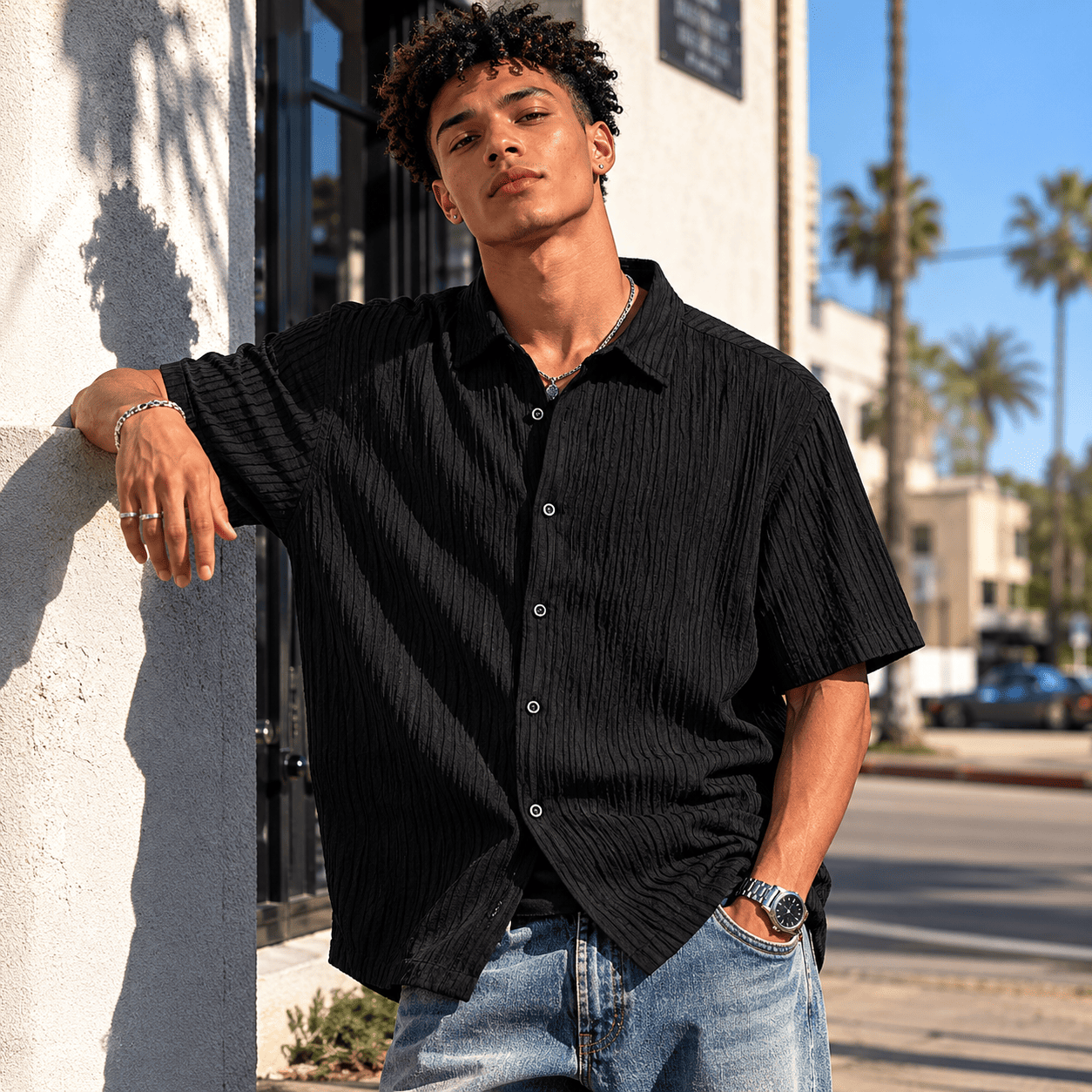Men's Wrinkled Shirt