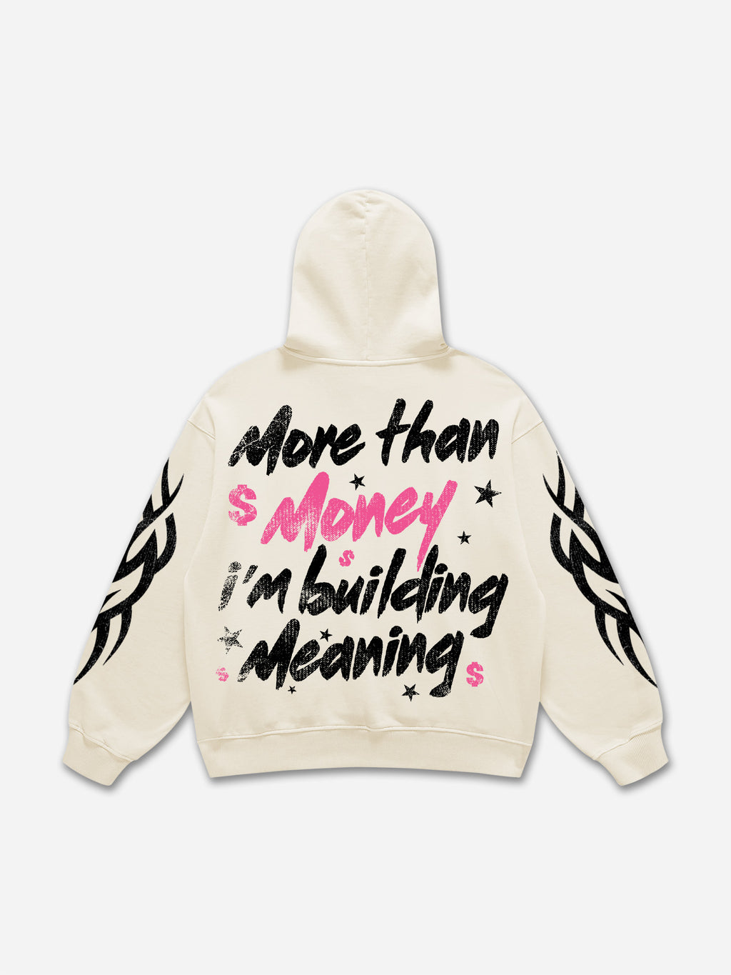 Never Broke God Glock Dollar Vintage Graphic Hoodie