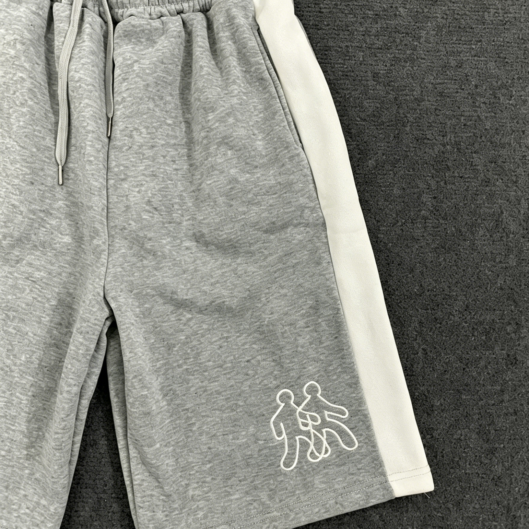 Men's Embroidered Hooded Zipper Sweatshirt And Pants Tracksuit