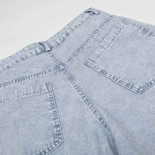 Tokyo Girl Graffiti Loose Denim Shorts Jorts