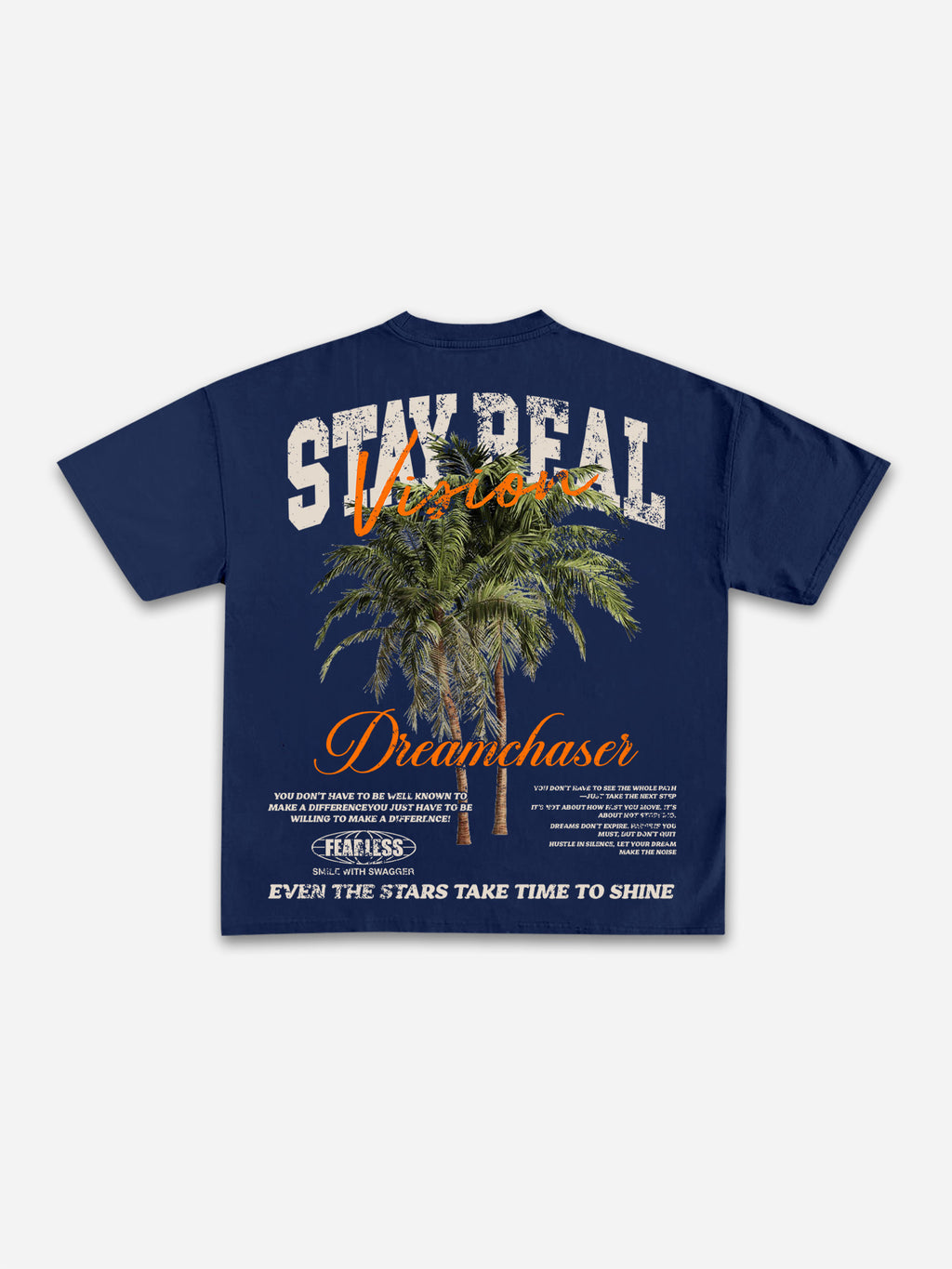 Stay Real Coconut Vacation Vintage Graphic Cotton T-shirt