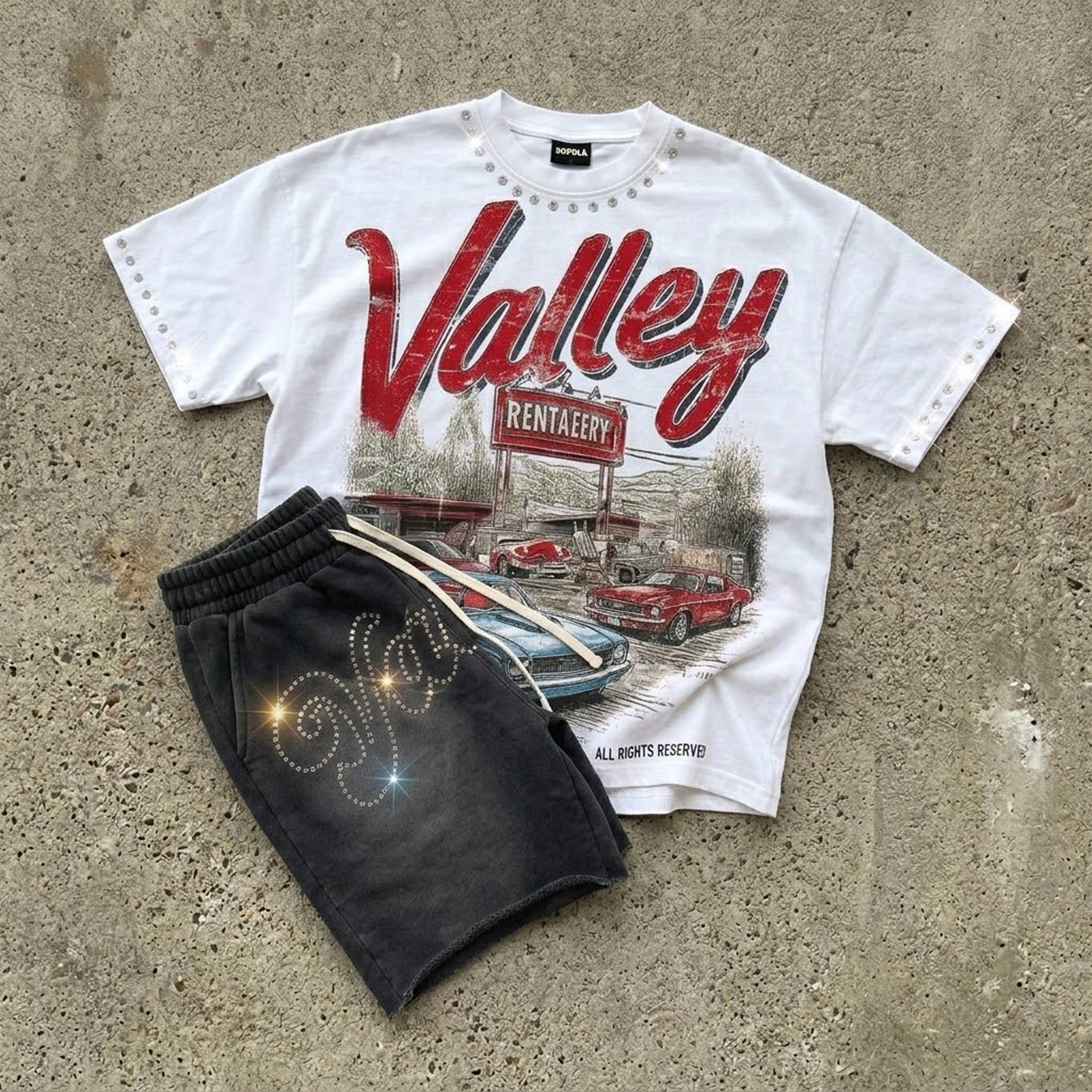 Vintage Vibes Turbo Lives Cotton T-shirt And Shorts Sets