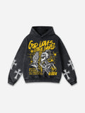 God Loves The World Graphics Washed Hoodie