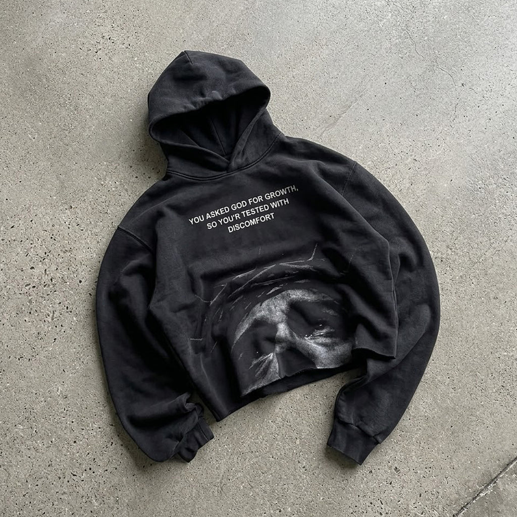 Asked God For Growth Casual Street Hoodie