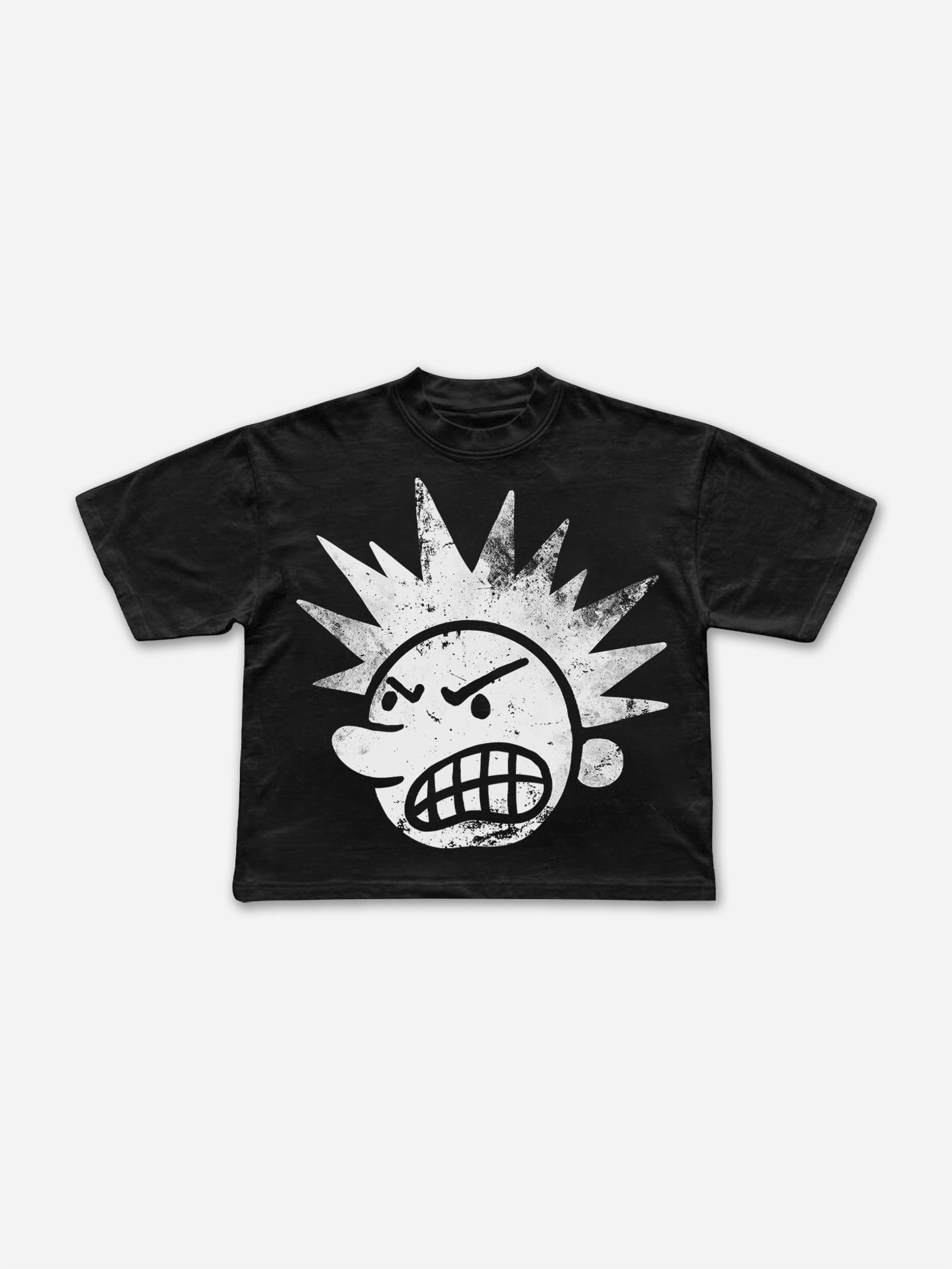 Casual The Brain Explodes Print Cropped T-shirts