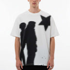 Men's Casual Virtual Shadow Graphic Short Sleeve T-shirt