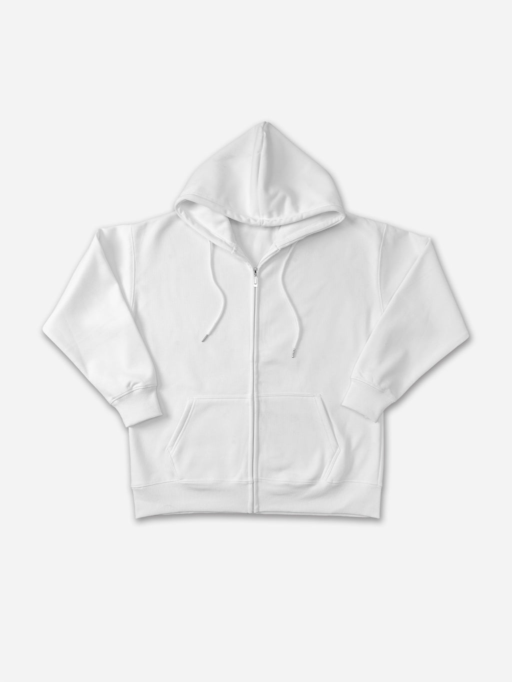 450g Heavy Cotton Solid Color Zippered Hoodie