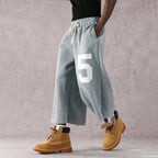 Retro Y2k 5digital Terry Wool Capri Sweatpants