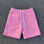 Unisex Y2k Harajuku Solid Letter Pink Sport Shorts
