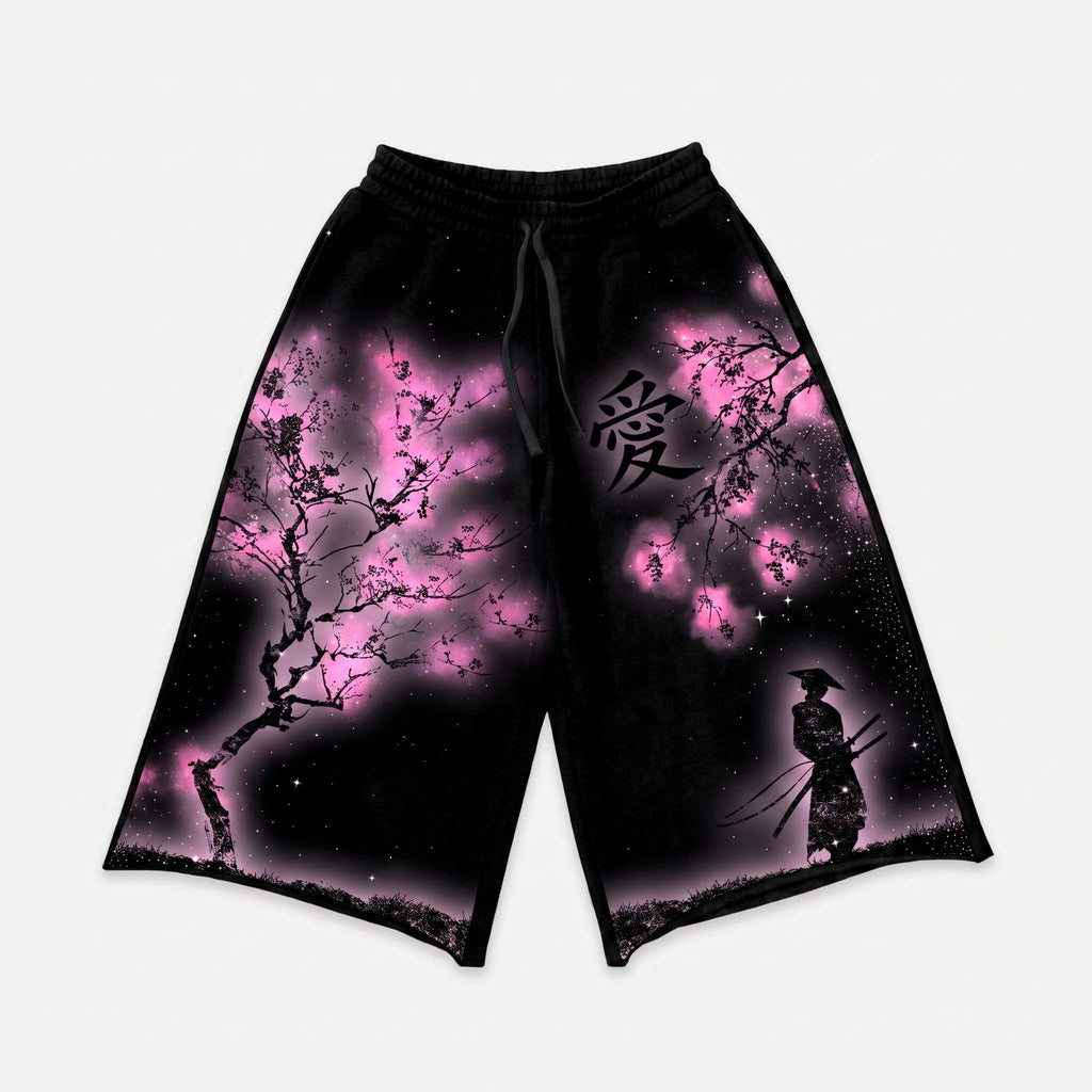 Bushido Graphic Casual Terry Wool Capri Sweatpants