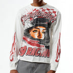 99 Racing Cropped Long Sleeve T-shirt