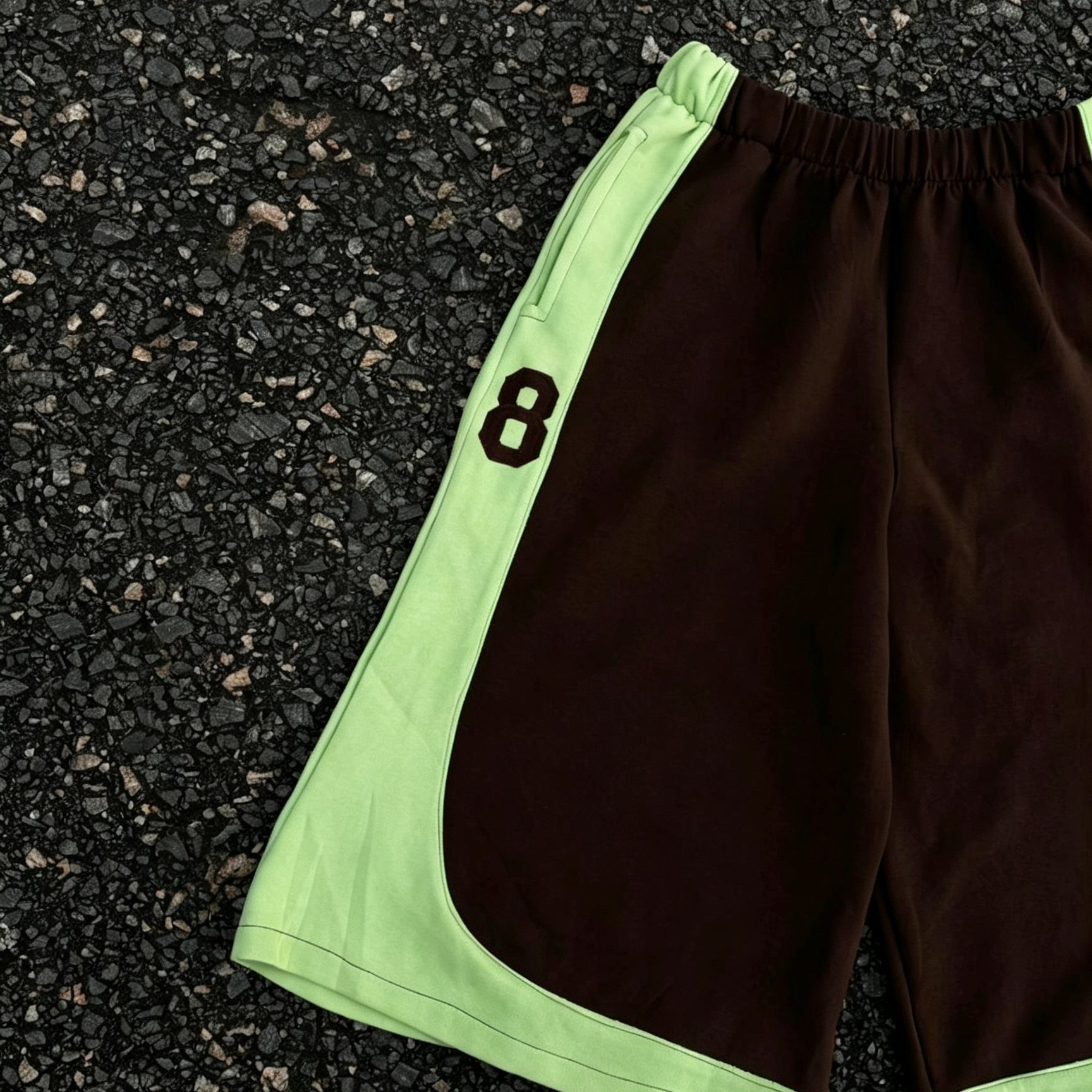 Dragon Pattern Patchwork Drawstring 3/4 Basketball Shorts